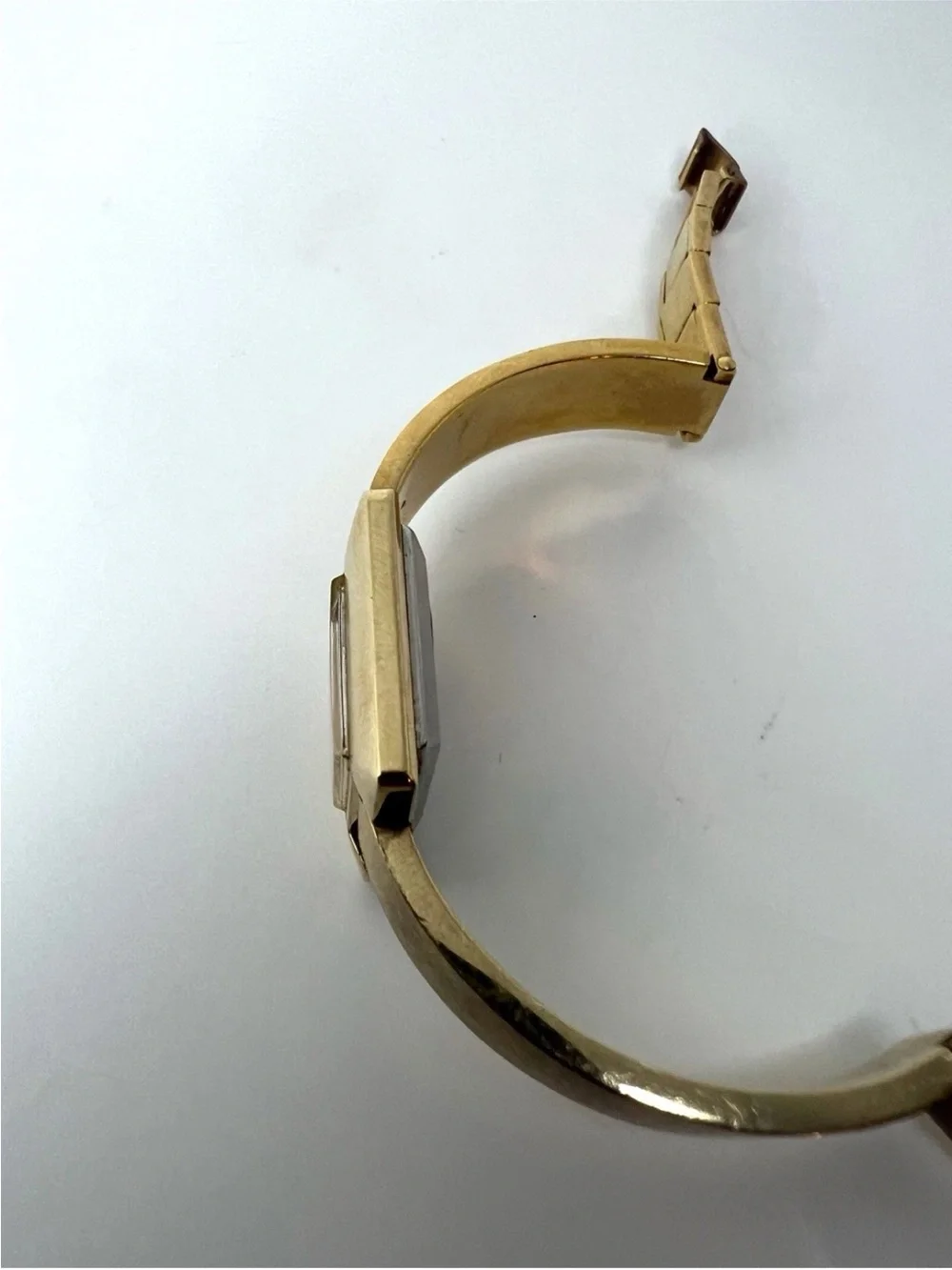 Seiko mechanical Gold-Tone Women's Bracelet Watch with Black Dial